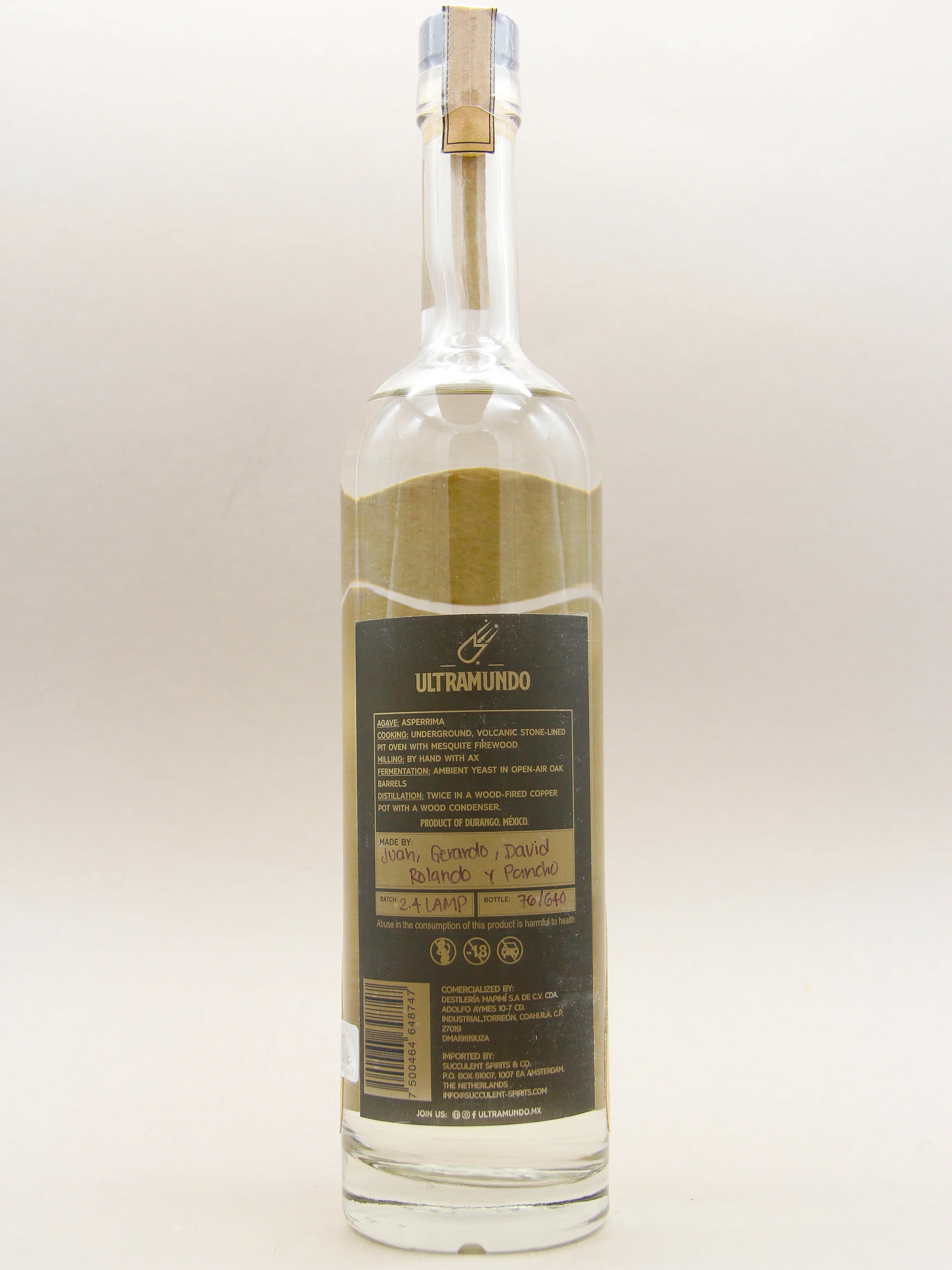 Ultramundo, Lamparillo Joven, Mezcal Artesanal (48%, 70cl) - Image 2