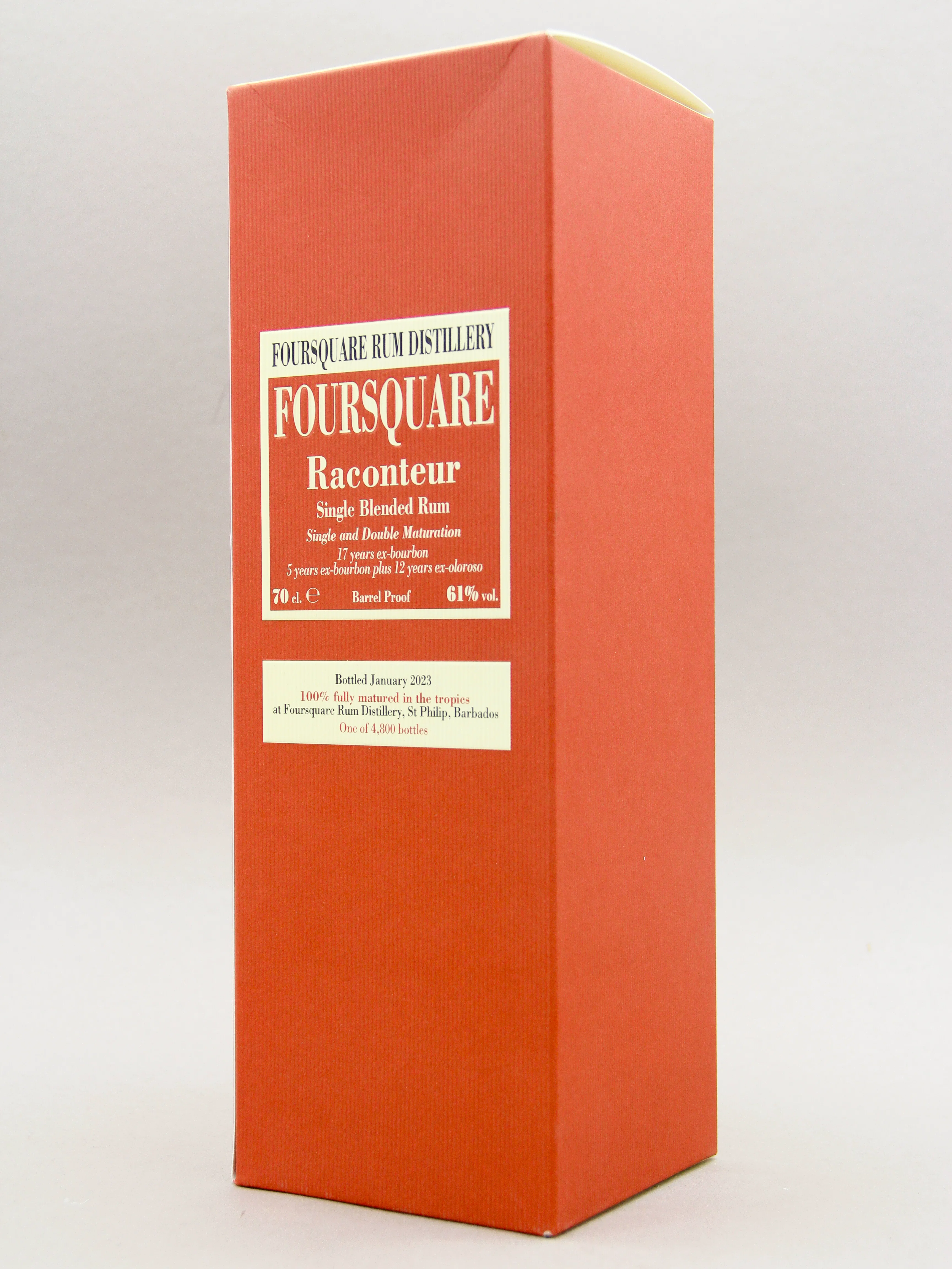 Velier Foursquare Raconteur, Single Blended Barbados Rum, 17 Years (61%, 70cl) - Image 3