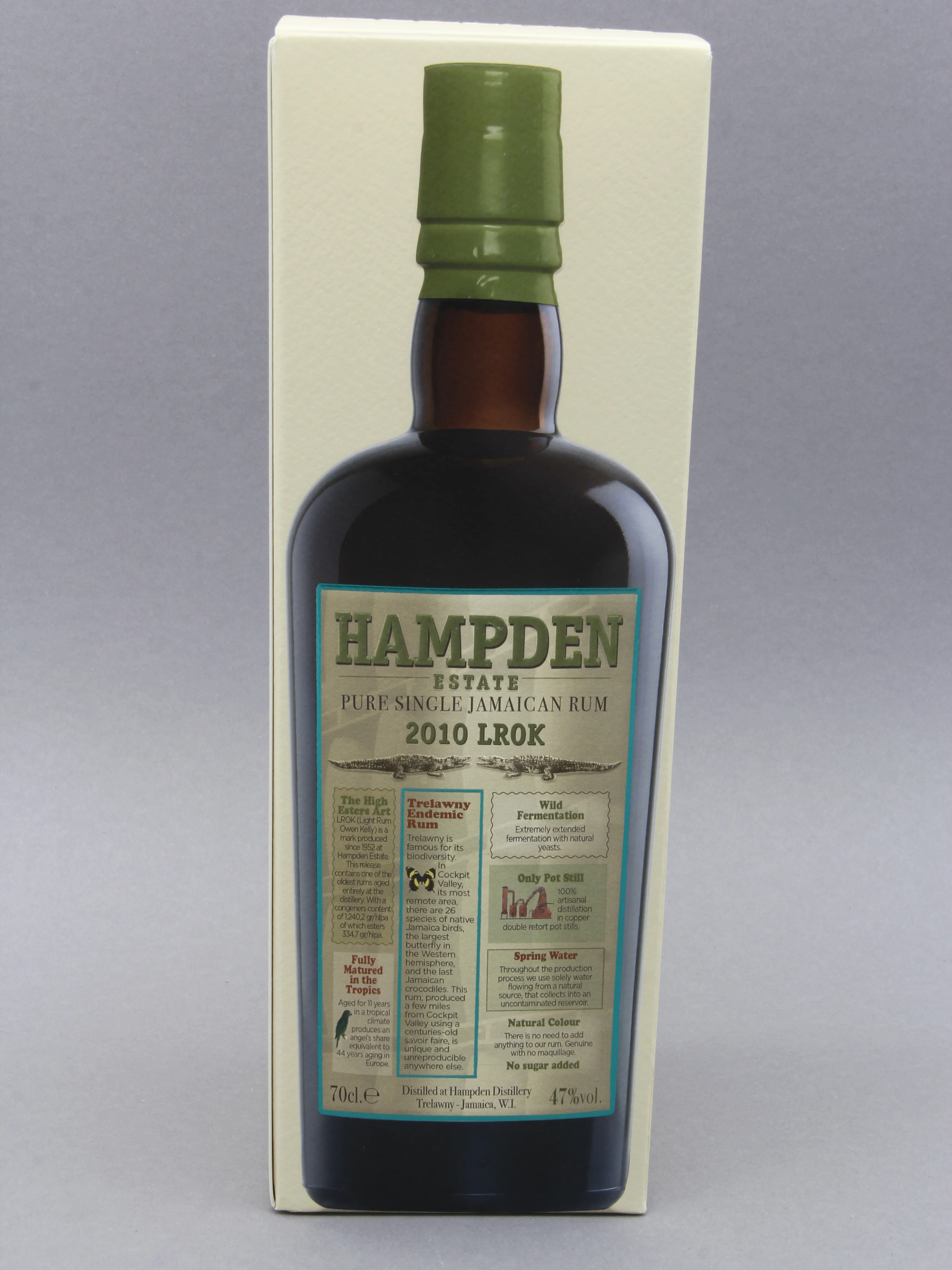 Velier, Hampden 2010 LROK, 11 Years, Pure Single Jamican Rum (47%, 70cl) - Image 2