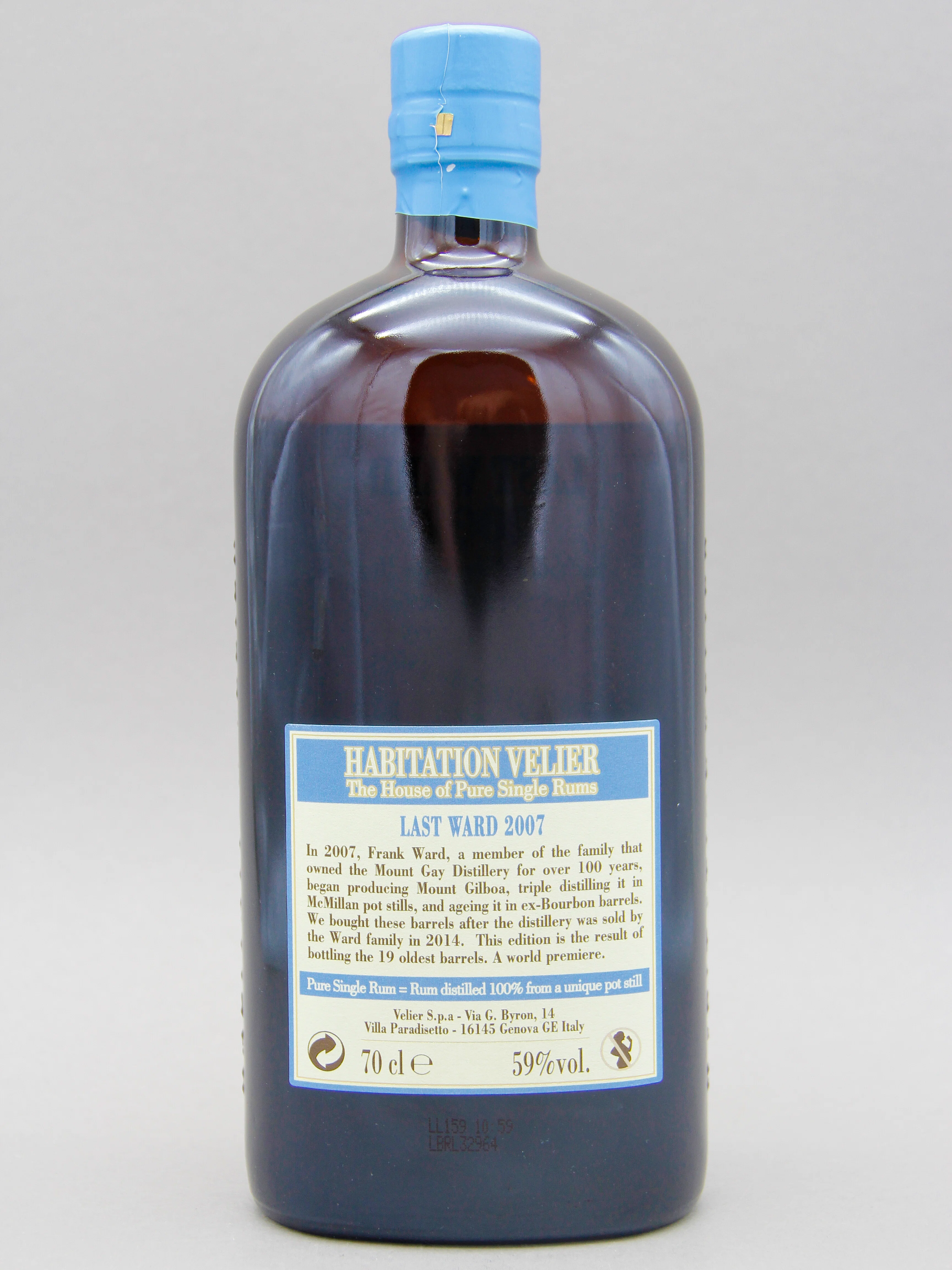 Habitation Velier, Mount Gay, Last Ward, 2007, 10 Years, Barbados Pure Single Rum (59%, 70cl) - Image 2