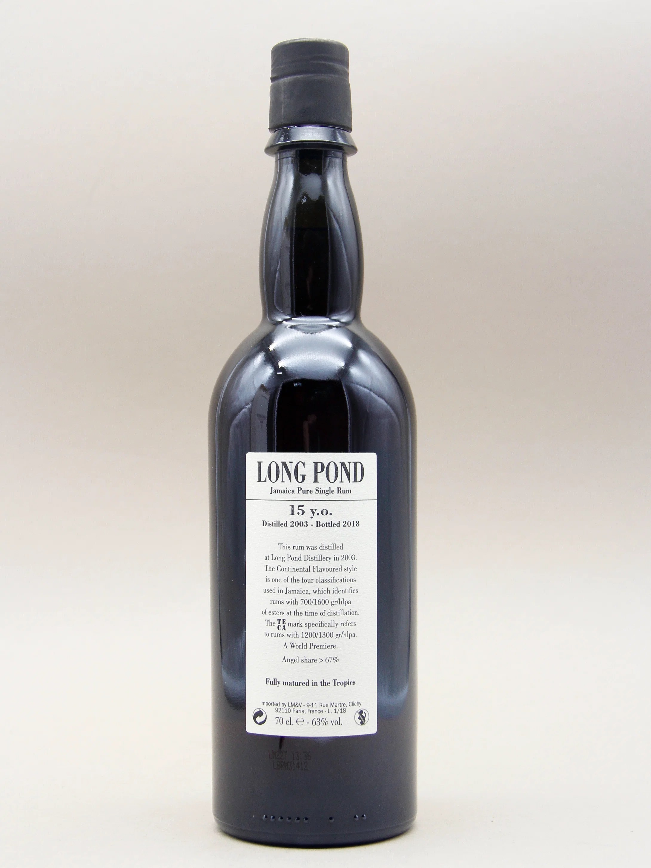 Velier Long Pond, TECA 2003, Jamaica Pure Single Rum (63%, 70cl) - Image 2