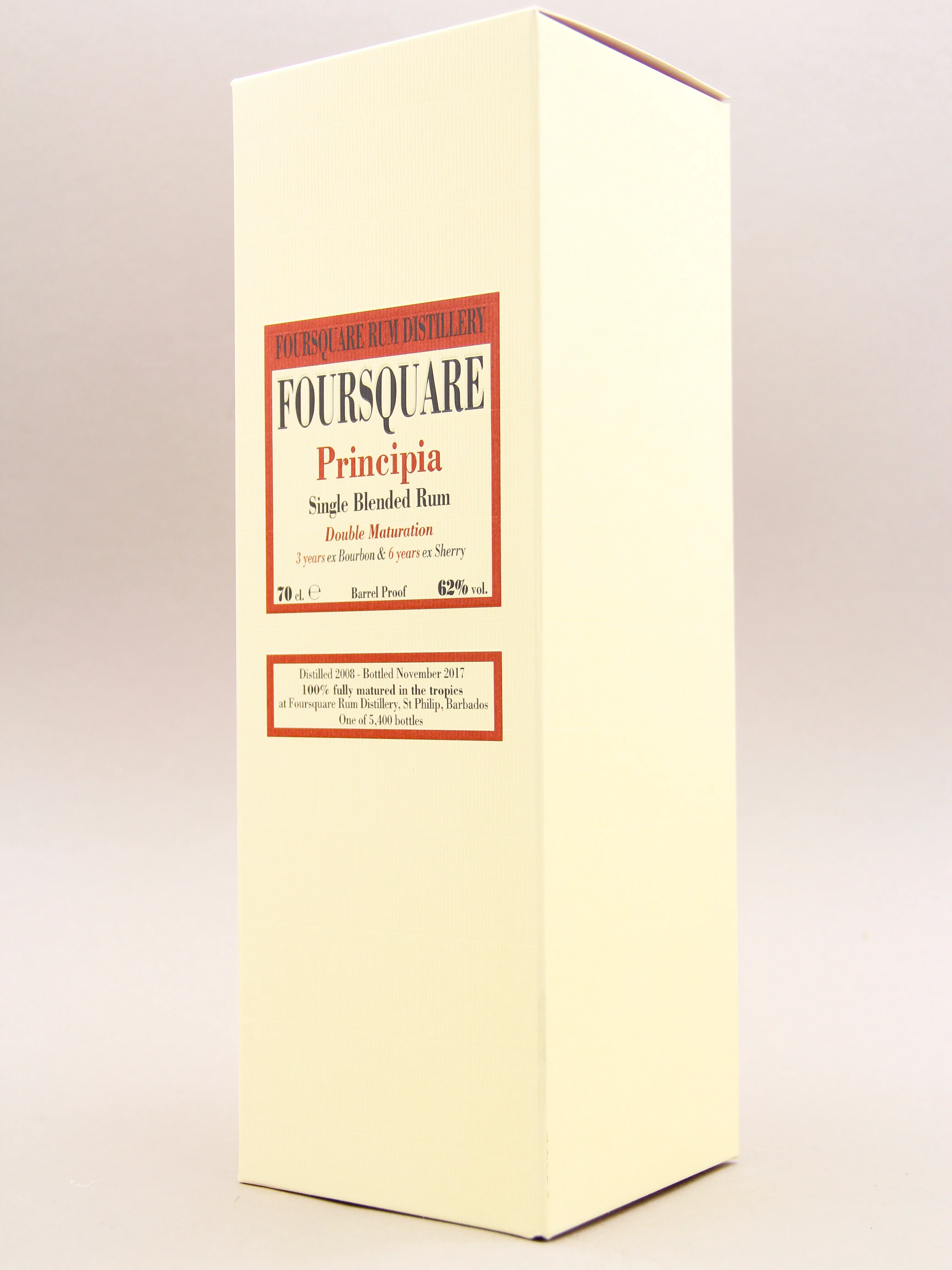 Velier Foursquare Principia, Single Blended Barbados Rum, Double Matured (62%, 70cl) - Image 3