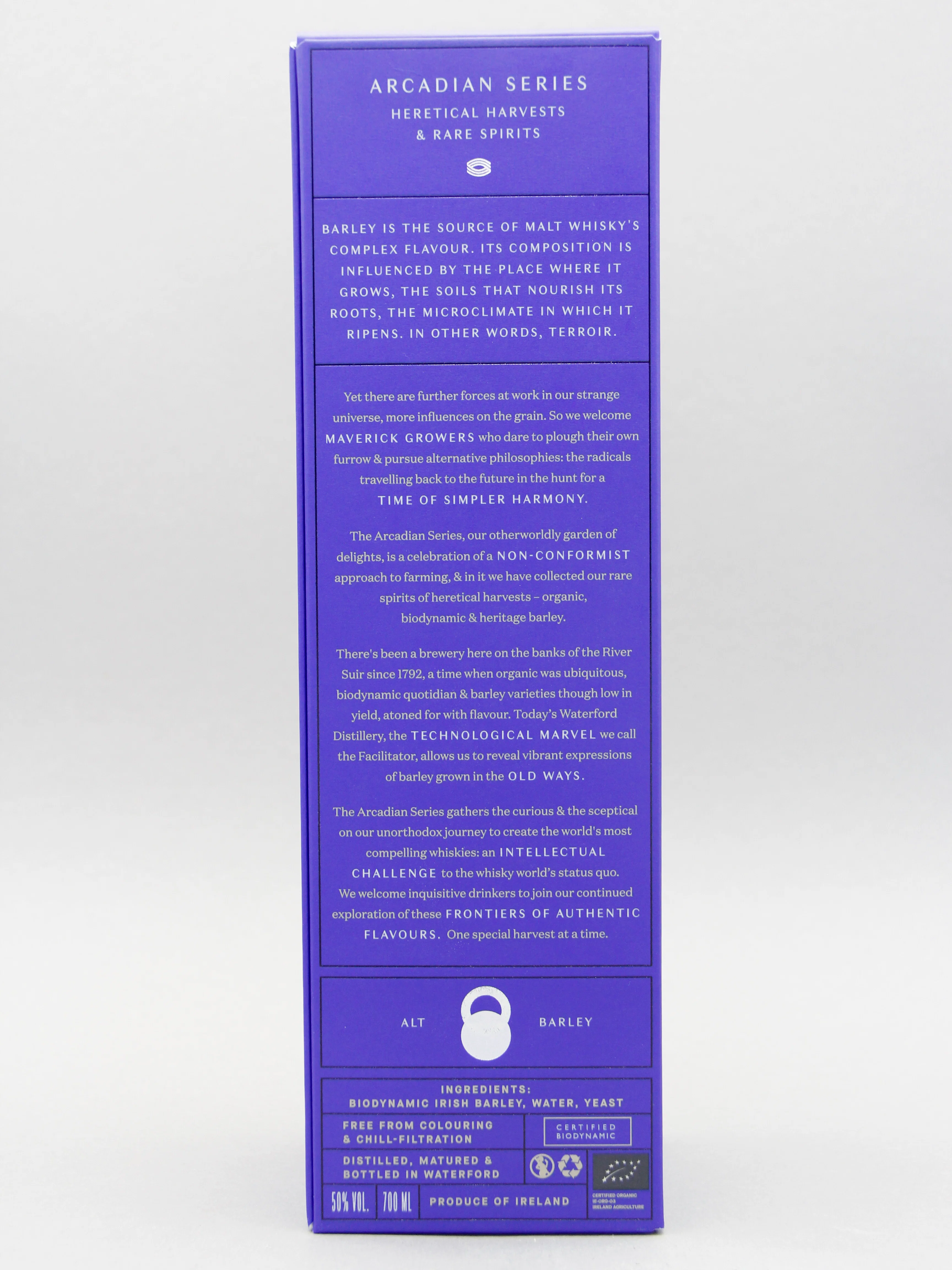 Waterford, Irish Single Malt Whiskey, Biodynamic, Luna 1.1 (50%, 70cl) - Image 3