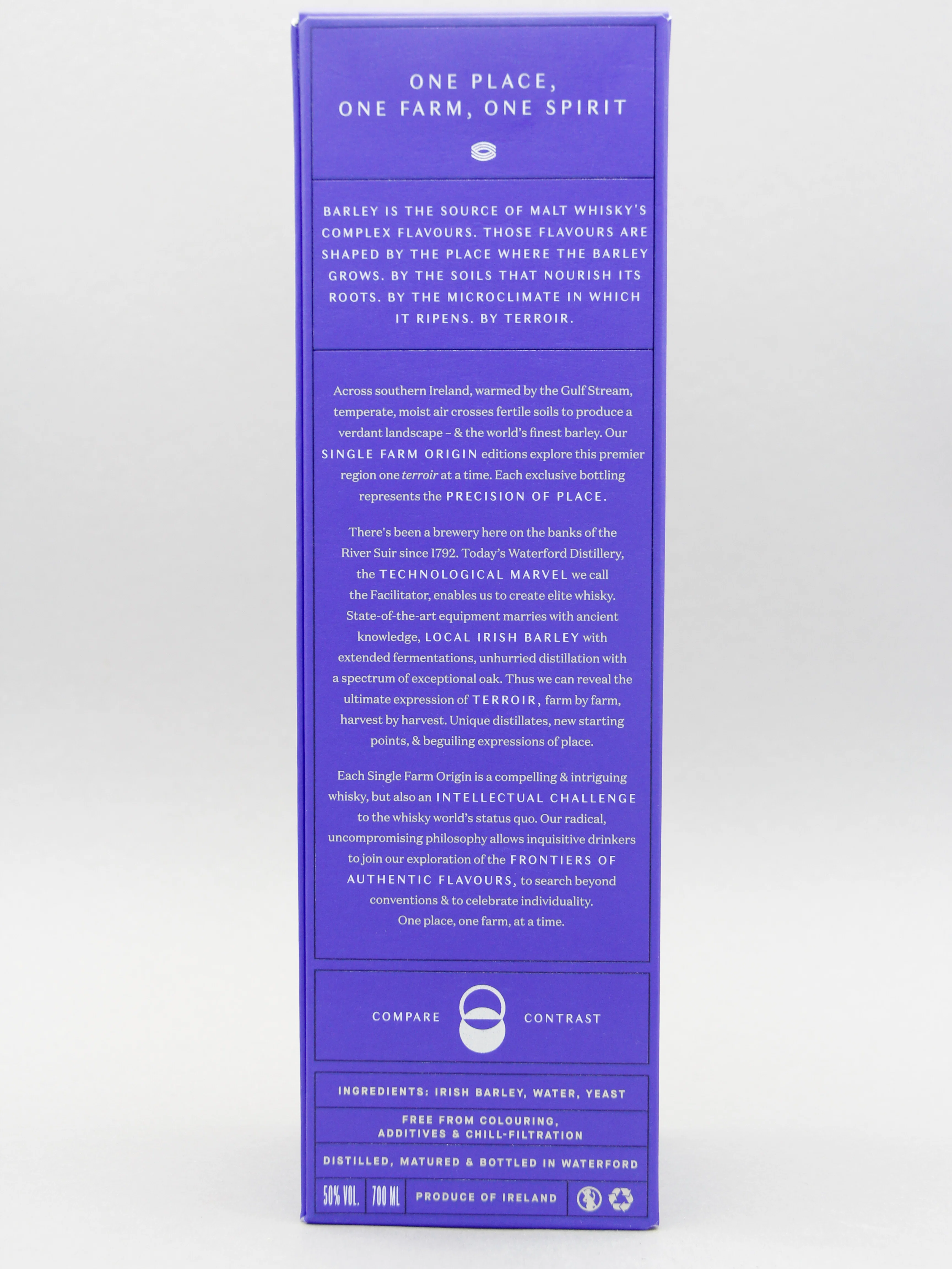 Waterford, Irish Single Malt Whiskey, Single Farm Origin, Lakefield, Edition 1.1 (50%, 70cl) - Image 3